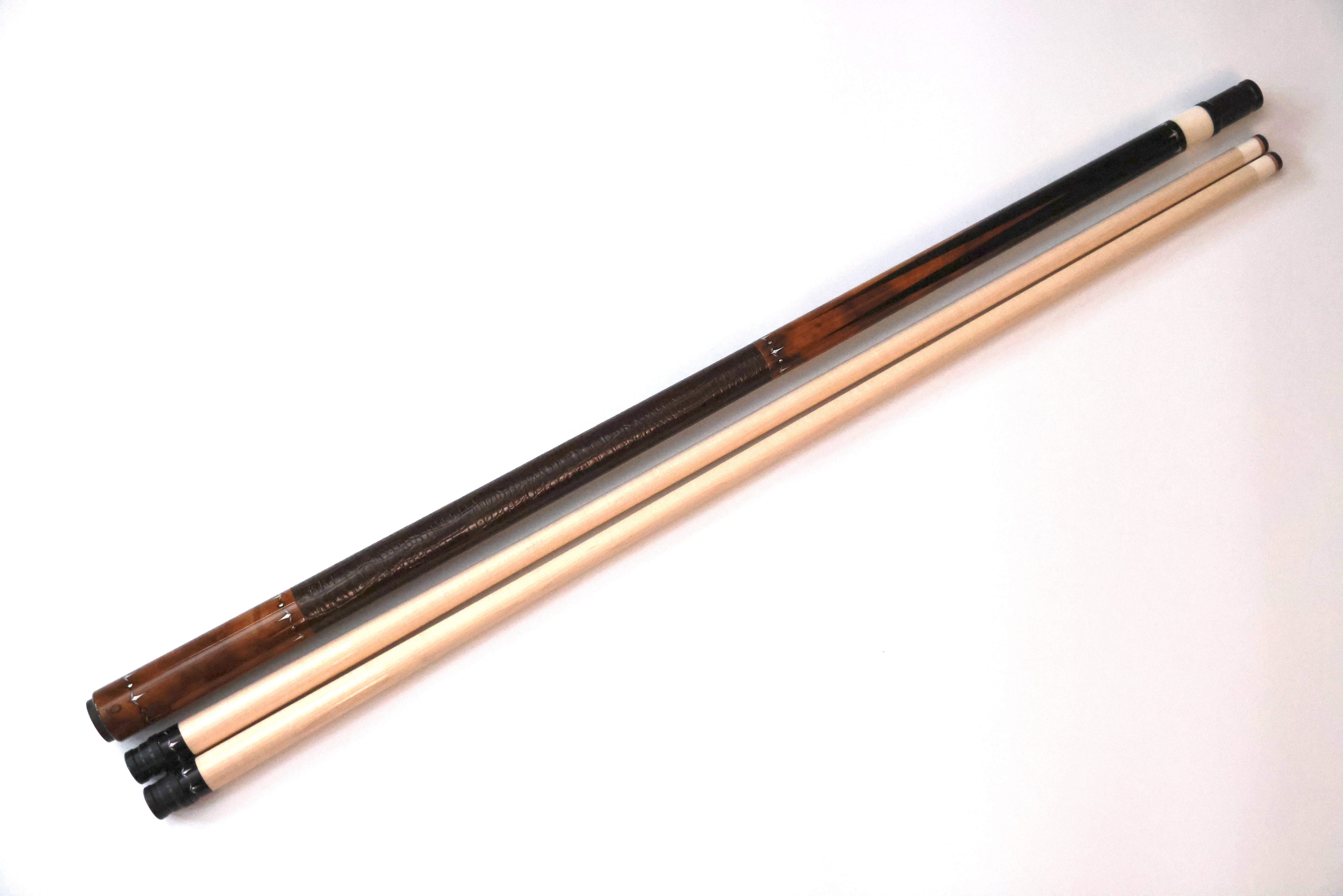 Arthur - Fancy 6-ptr Ebony/Camphor Burl